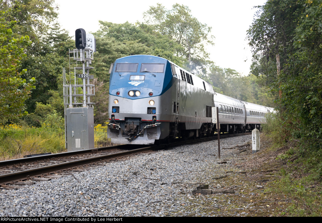 AMTK 44 on the westbound Cardinal